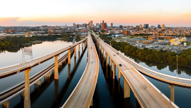 highways over water in Baltimore
