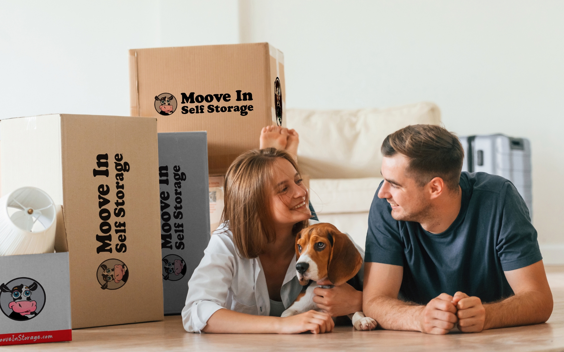 Moove In Self Storage Couple moving