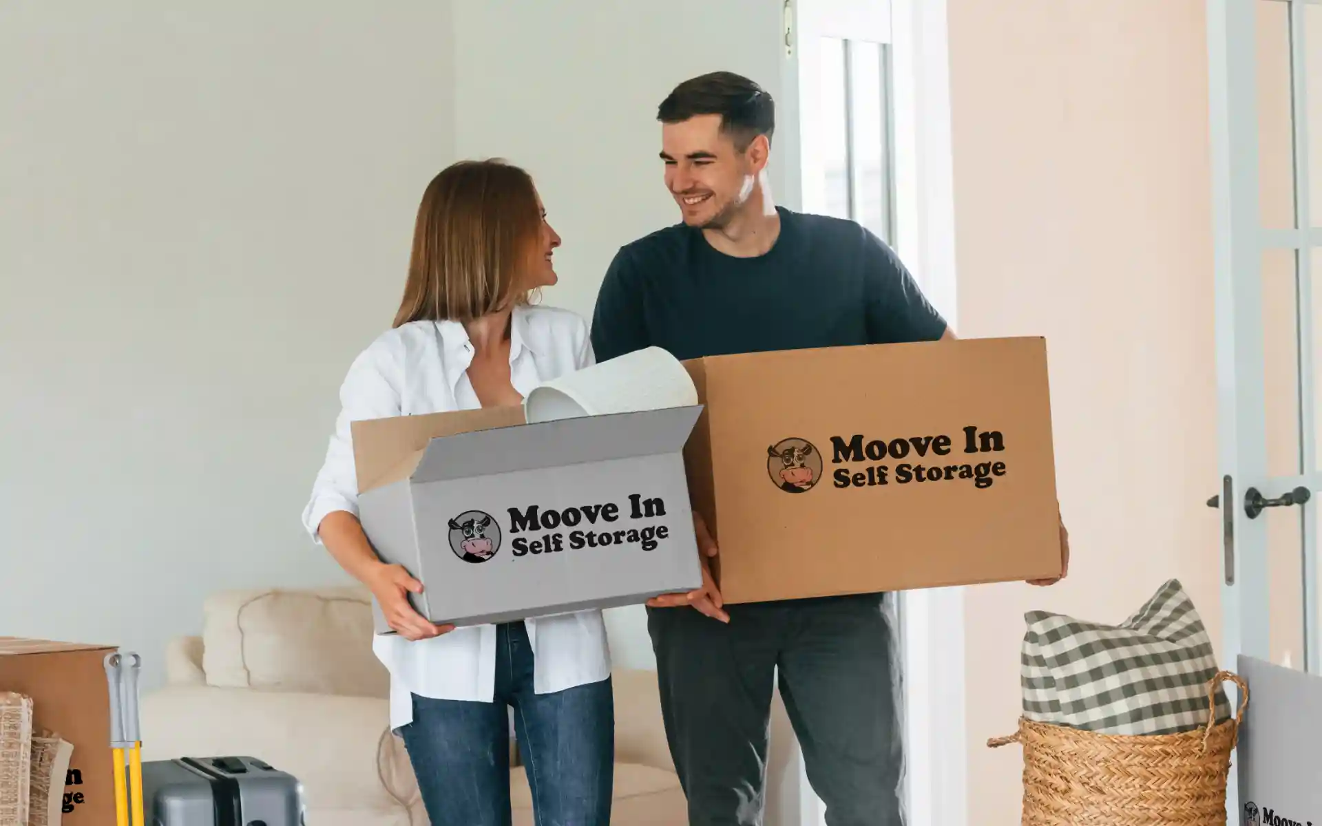 Moove In Self Storage Couple moving